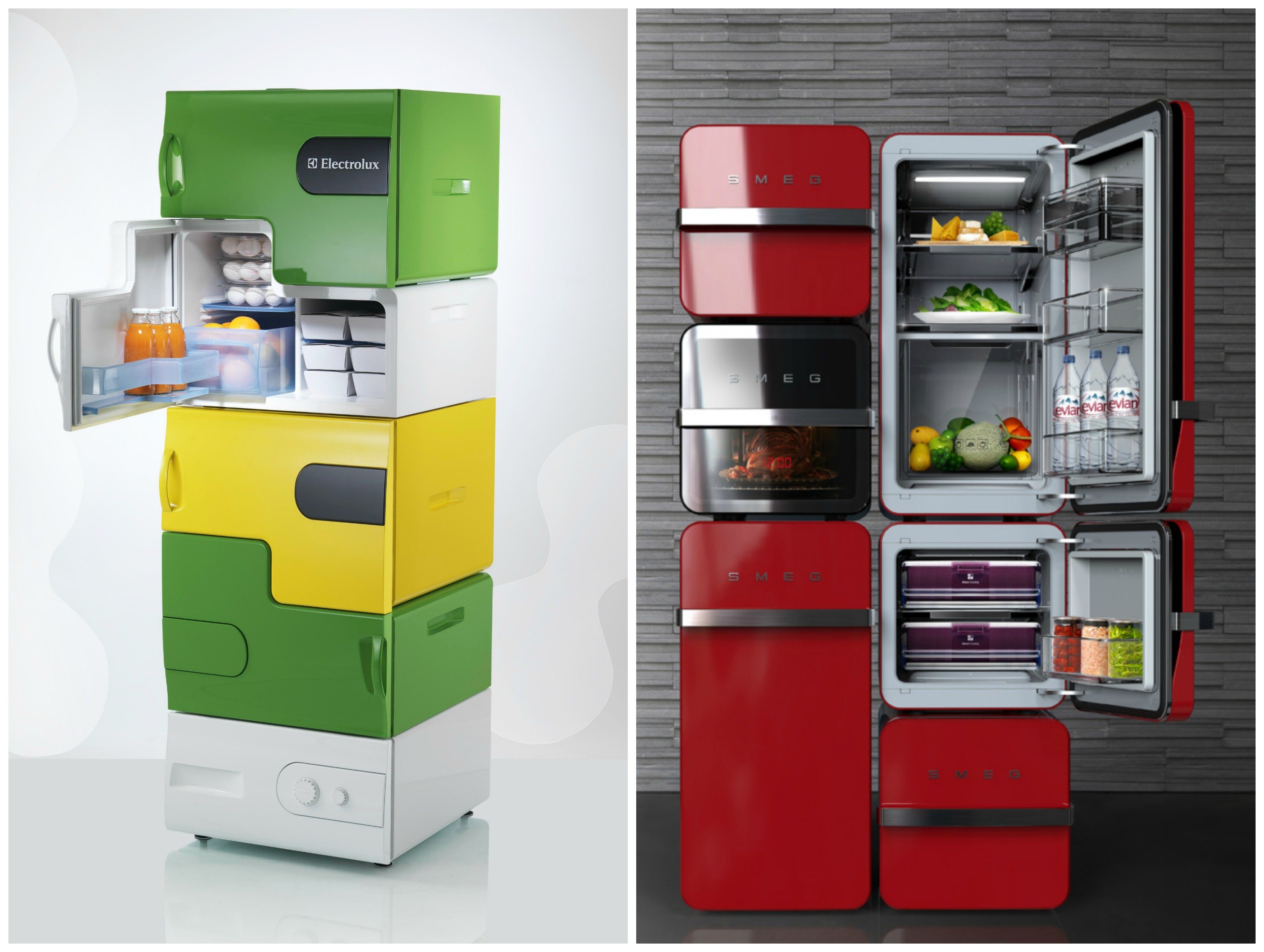 Холодильники новые модели. Дизайнерский холодильник. Необычные холодильники. Современные холодильники. Цветные холодильники.