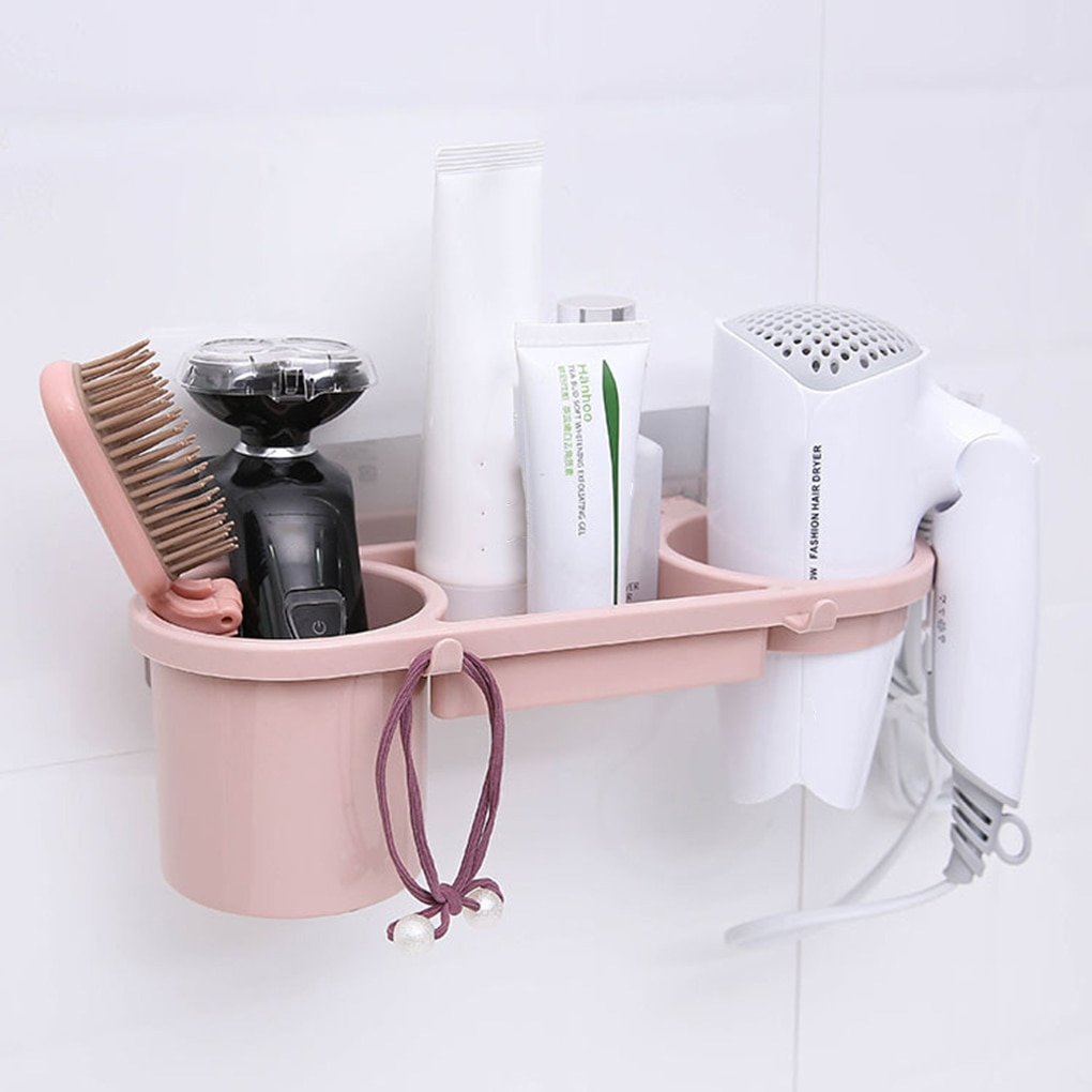 Rotatable hair Drier Holder High quality Wall-Mounted hair Dryer Holder Bathroom Hairdryer Hook Home washroom Storage Holder