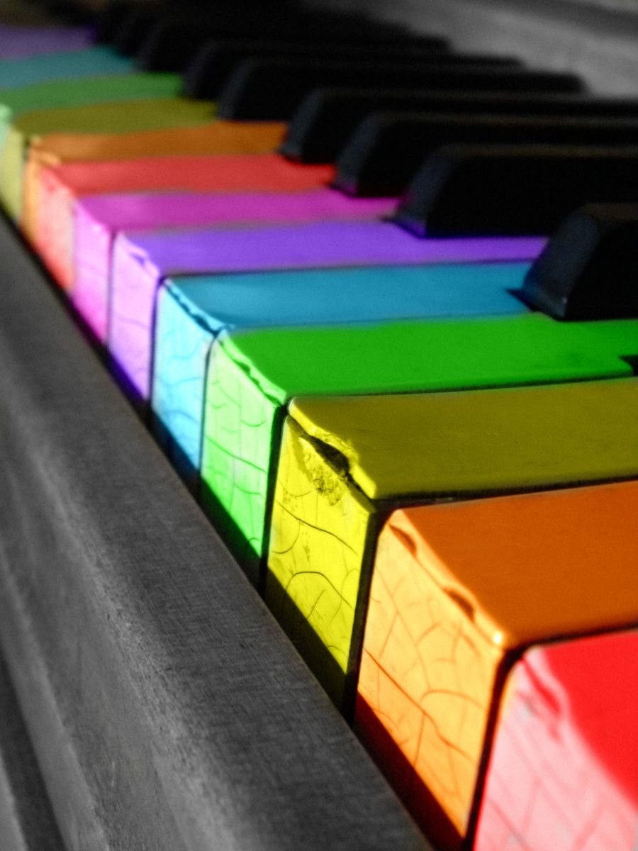 Фон с клавишами пианино