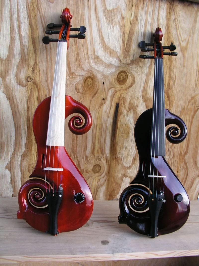 Wood Violin Electric