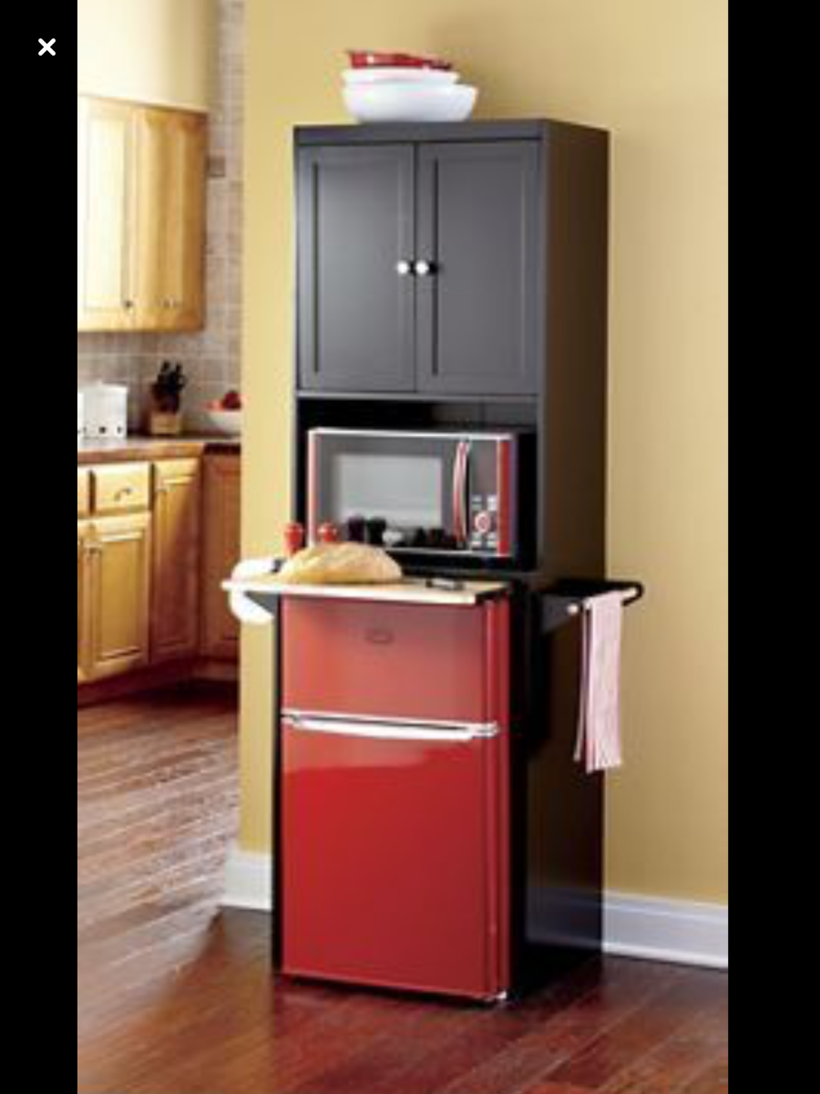 Шкаф для микроволновки и мини холодильника