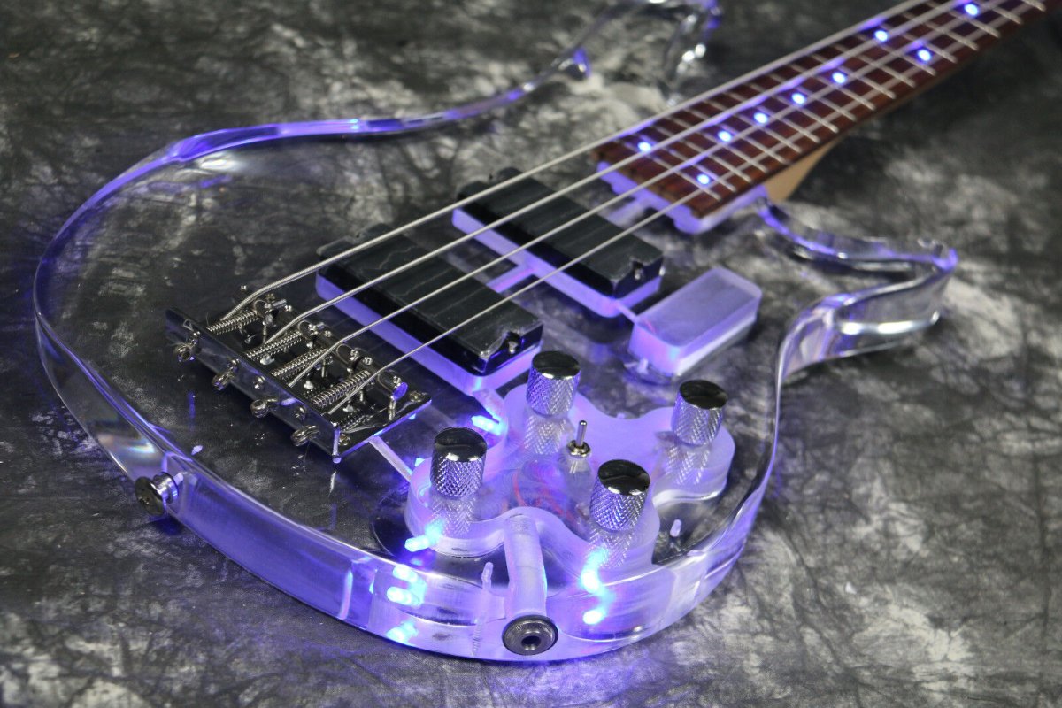 Starshine SR-MST-203 St Full Acrylic led Light Electric Guitar