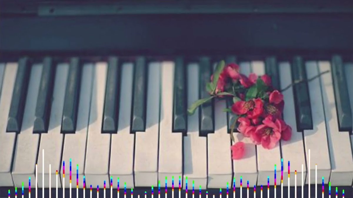 Эстетика пианино и цветов
