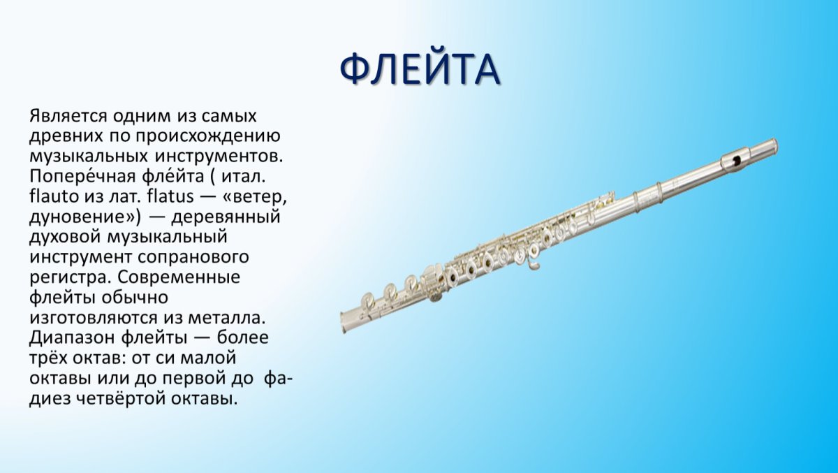 Флейта-Пикколо деревянный духовой музыкальный инструмент