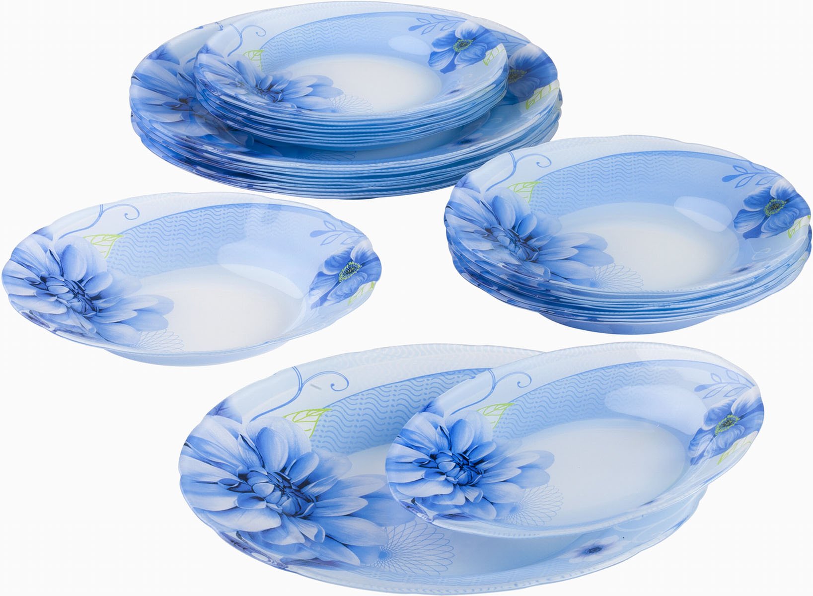 Озон интернет магазин комплекты. Люминарк столовый сервиз синий. Сервиз столовый Luminarc Velina Arcopal 24 предмета 6 персон. Синяя посуда Люминарк. Посуда Люминарк из опалового стекла.