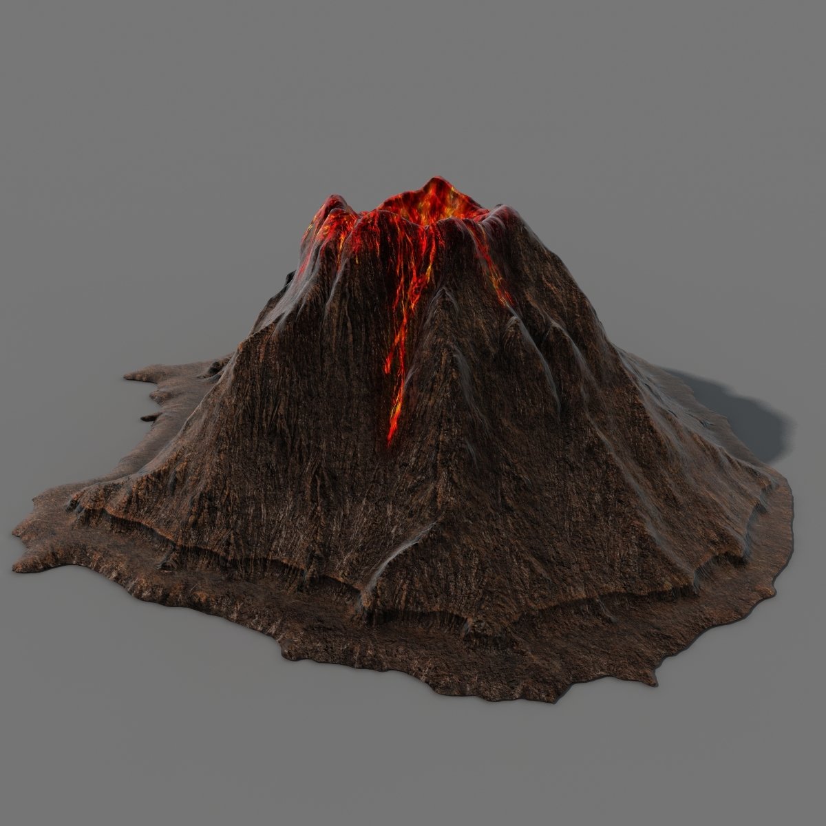 Макет вулкана 5 класс география. Volcano 3d. Извергающийся вулкан 3d Max. Модель вулкана. Макет вулкана.