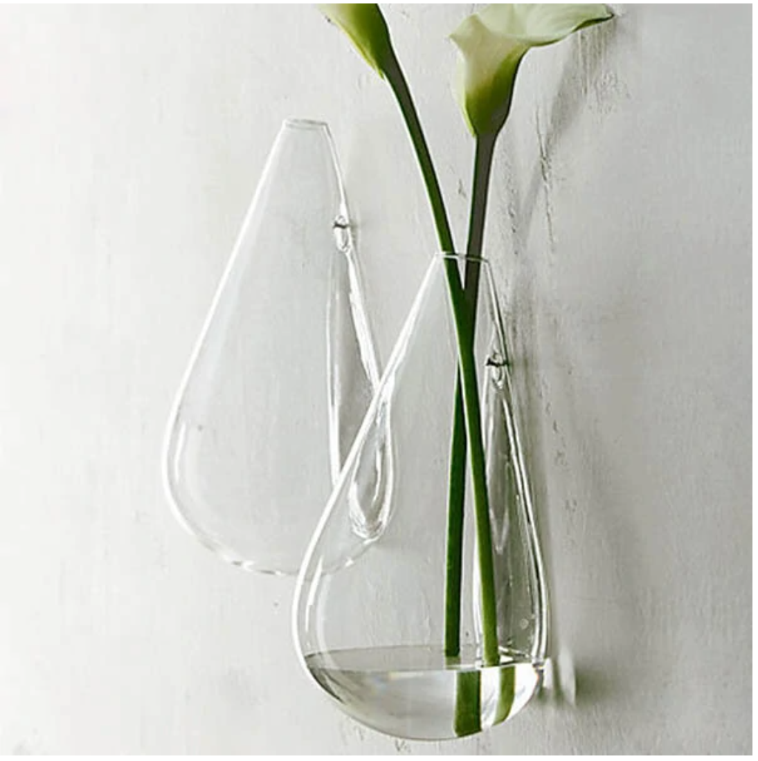 Настенная стеклянная ваза