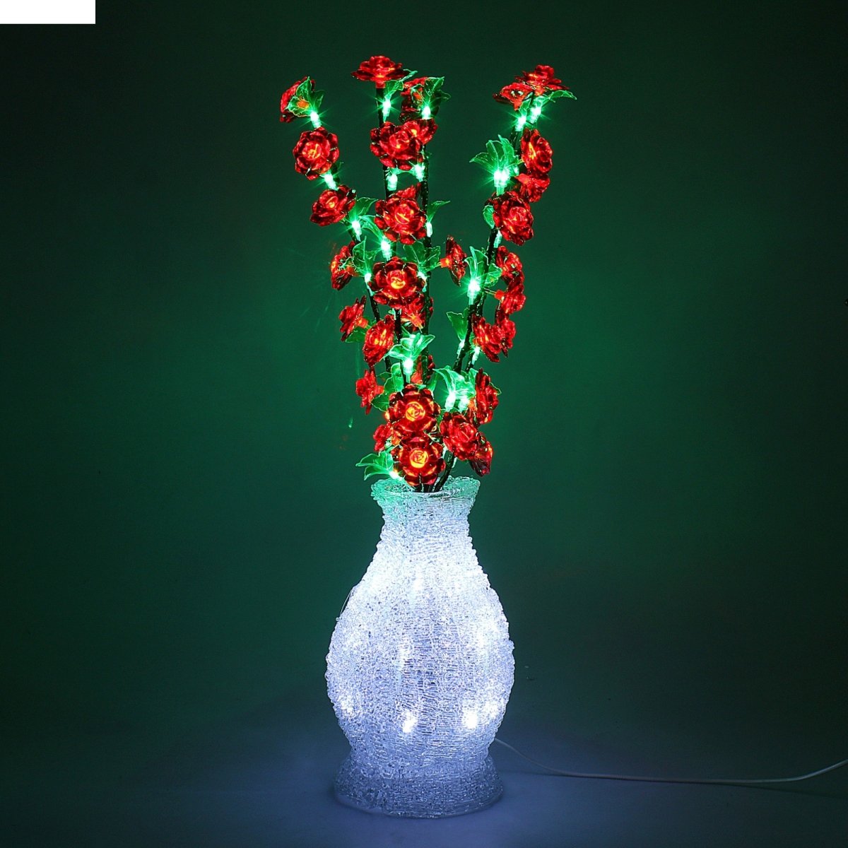 Светодиодная ваза с цветами