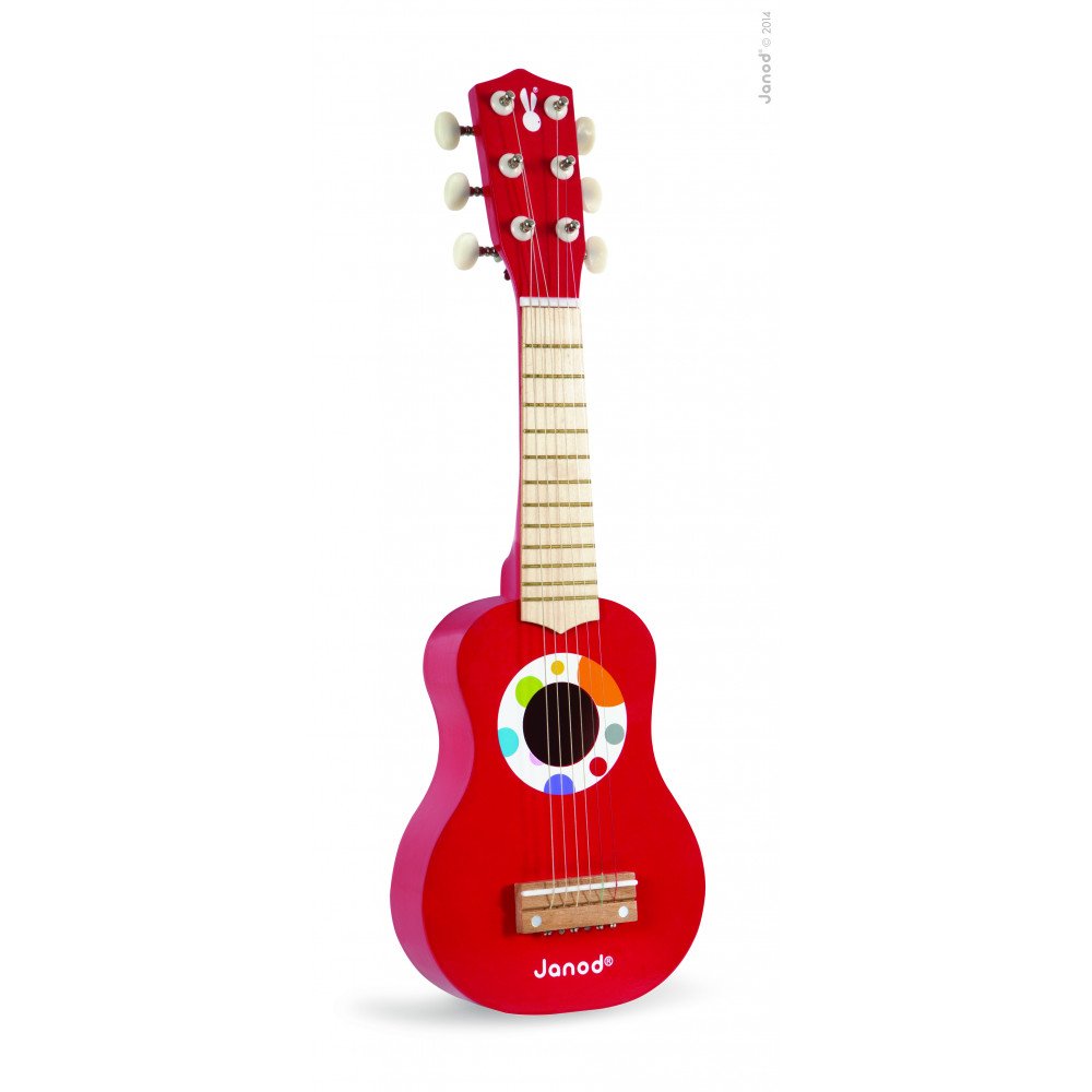Janod гитара, красная