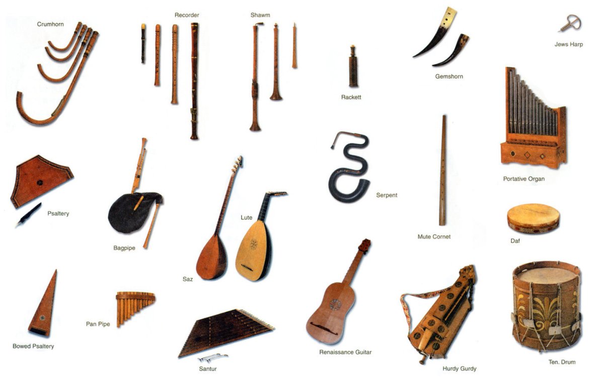 Старые музыкальные инструменты