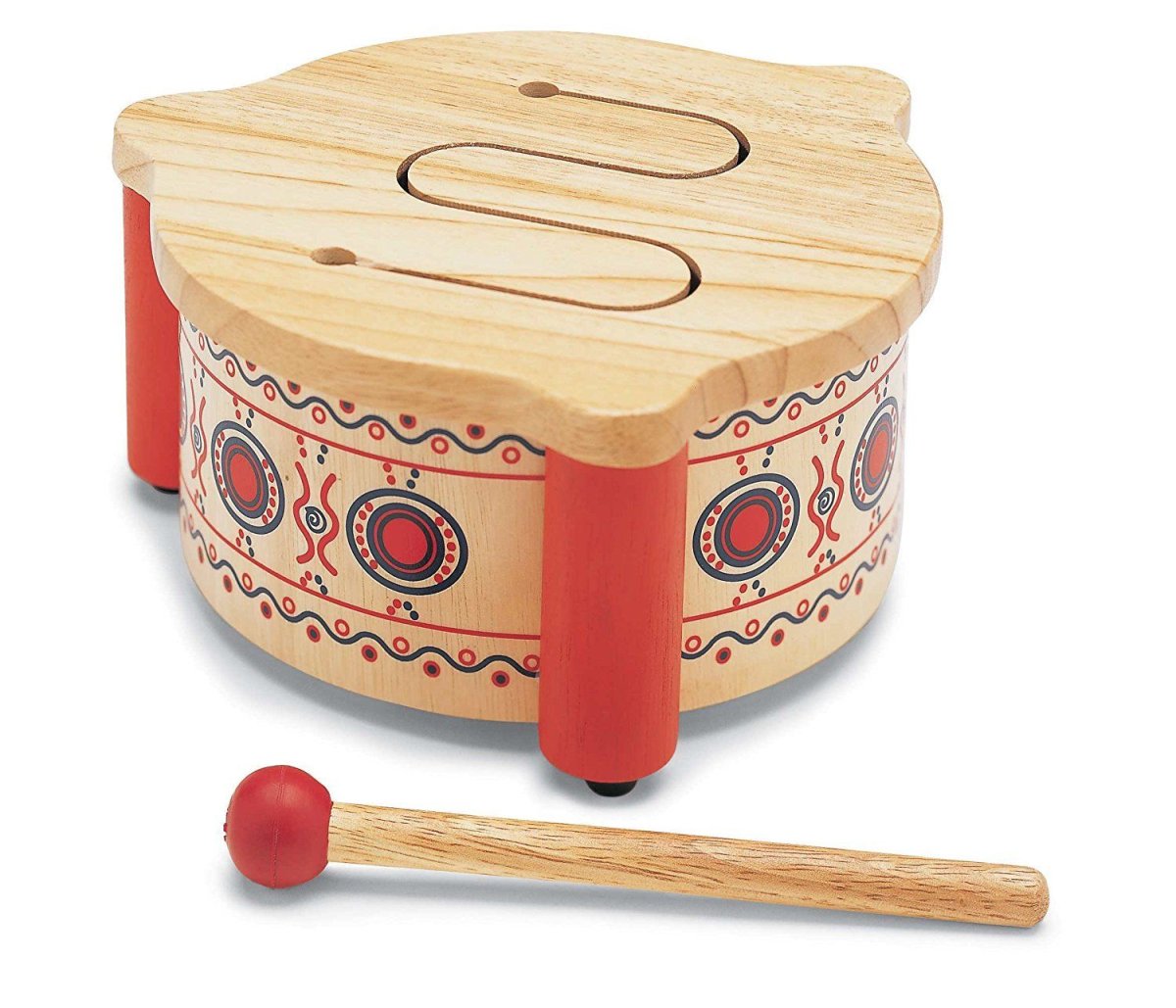 Деревянный барабан музыкальный инструмент