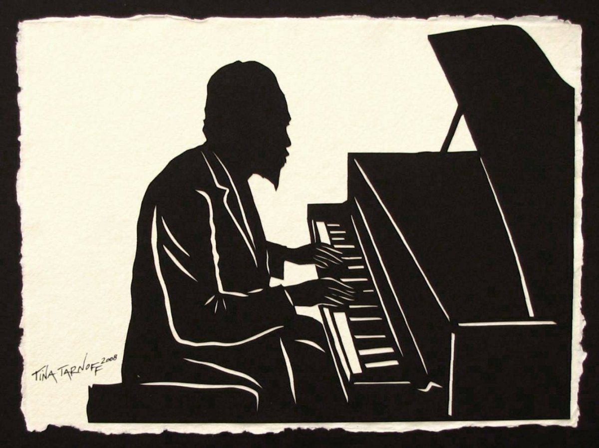Пианист рисунок