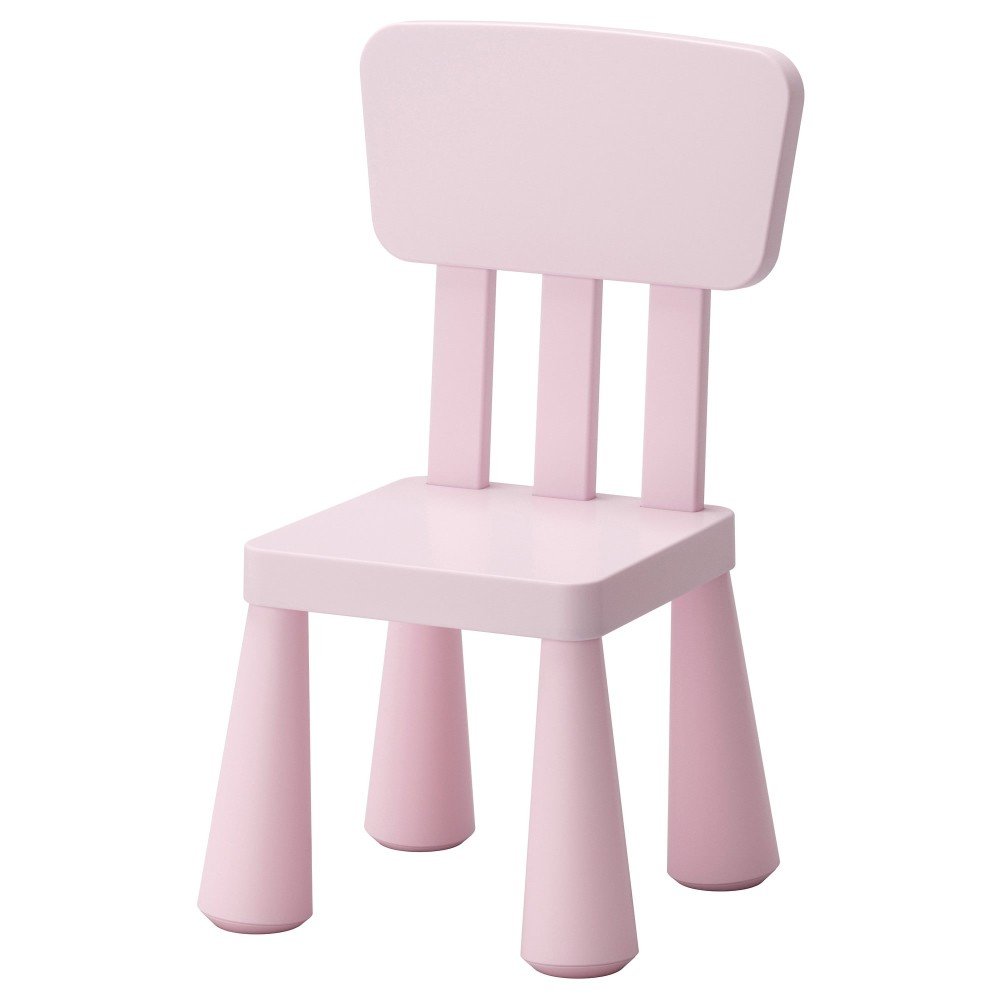 Розовый стул маммут икеа