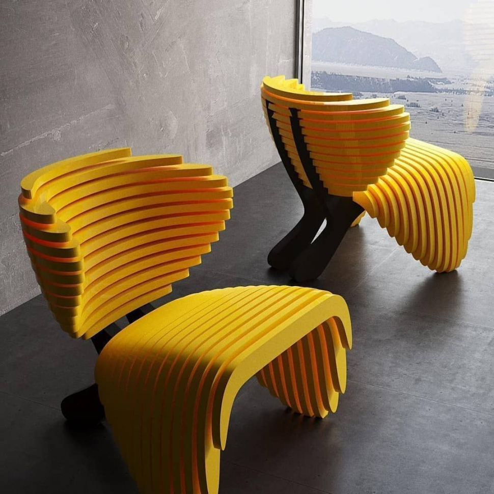 Кресло из фанеры Yanko Design