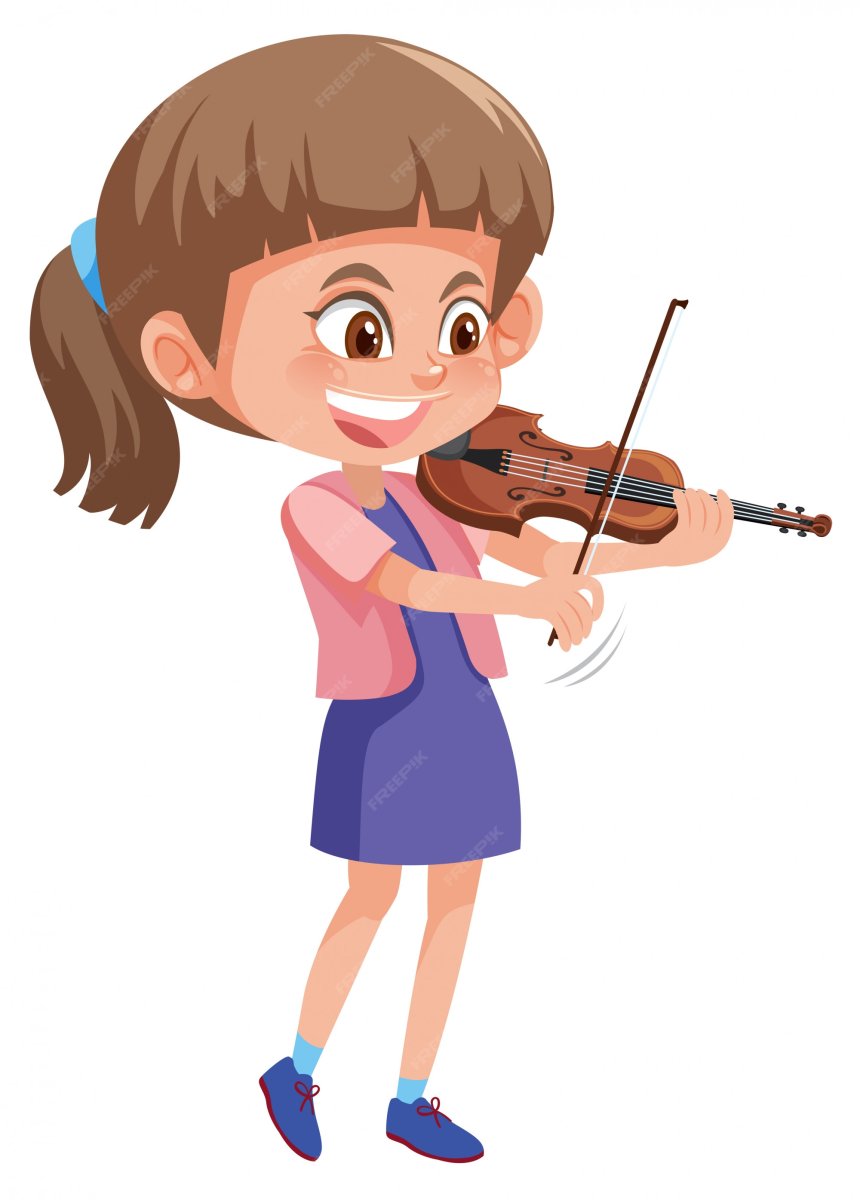 Изображение скрипача для детей