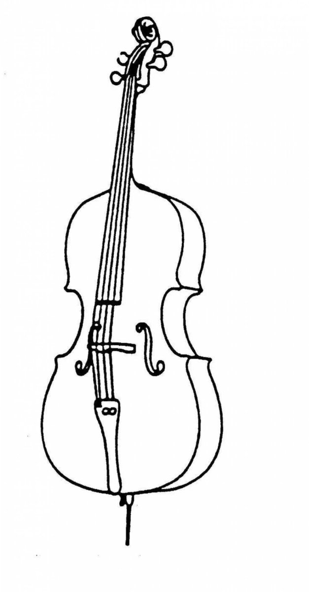 Скрипка набросок