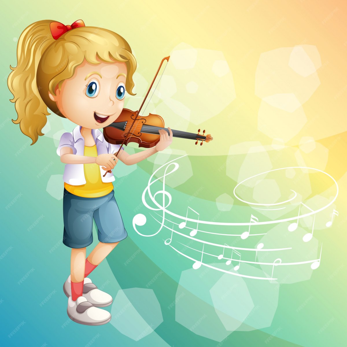 Детские иллюстрации скрипки