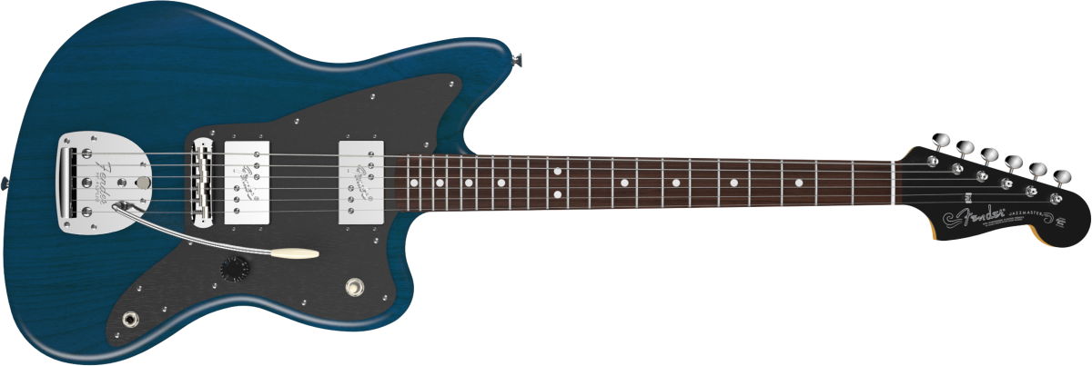 Fender Jaguar синего цвета e Gibson SG