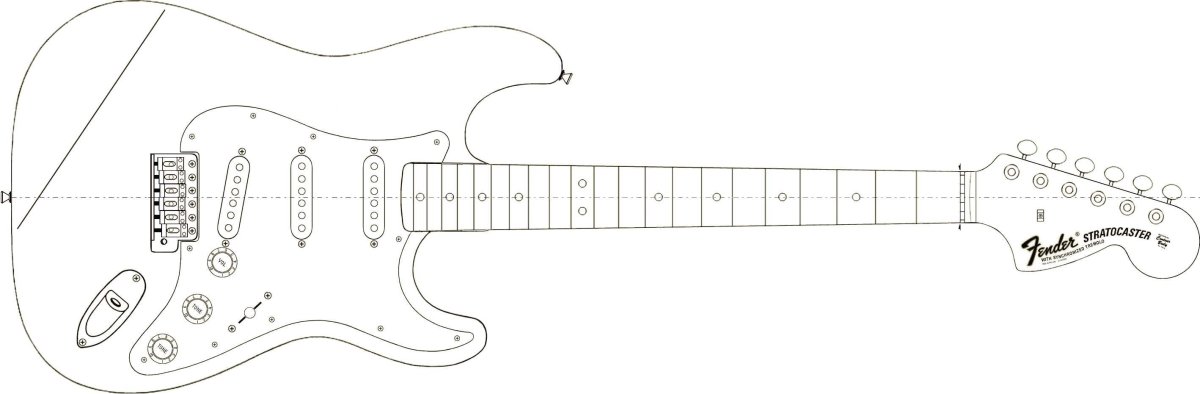 Fender Stratocaster Размеры