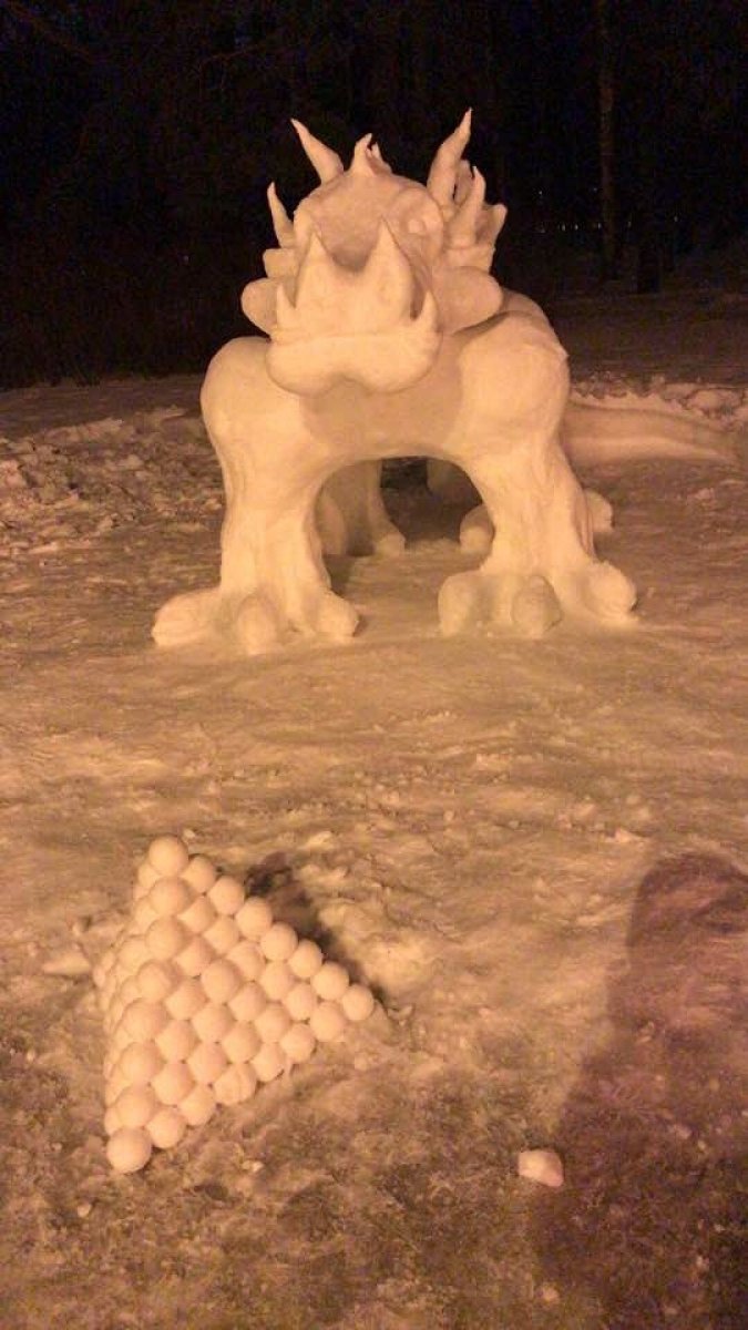 Снежный дракон Мурманск