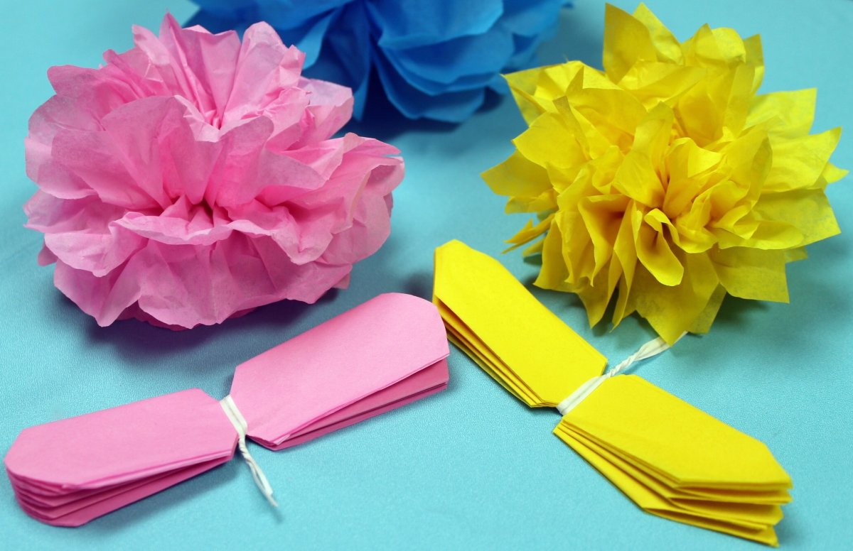 Цветы из салфеток бумажных для детей