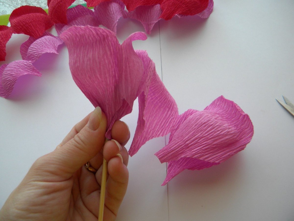 Поделки из гофрированной бумаги цветы