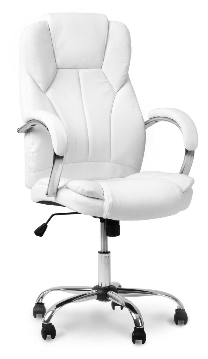 Белое компьютерное кресло